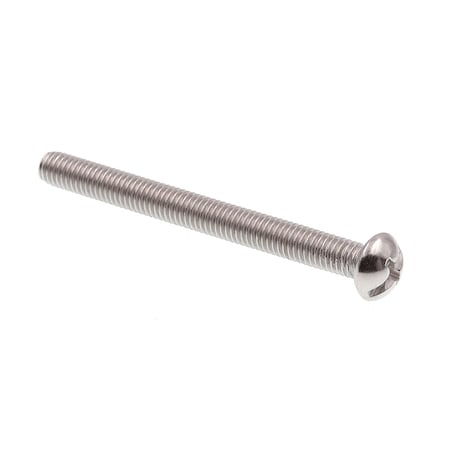 Prime-Line Machine Screw, Round Head, Phil/Sltd Comb Drive No. 10-32 X 2in 18-8 Stainless Steel 50PK 9004445